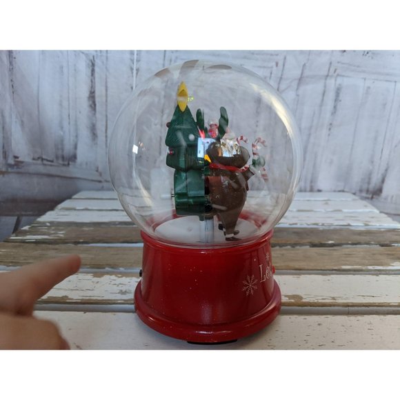 Gemmy Xmas mini snow globe lights sound - Picture 6 of 6